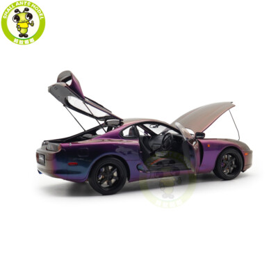 1/18 Whelart Toyota Supra A80 RHD Purple Diecast Model Car Gifts