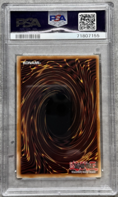Yugioh Gate Guardian Secret Rare PSA 9 Mint, Metal Raiders Reprint