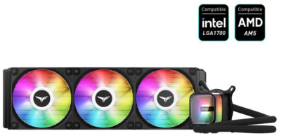 TEAMGROUP T-Force SIREN GA360 All-in-One ARGB CPU Liquid Cooler 360mm Radiator.