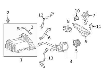TOYOTA Genuine Auris Corolla Valve Solenoid Vacuum Regulating 25819-F0010 NEW