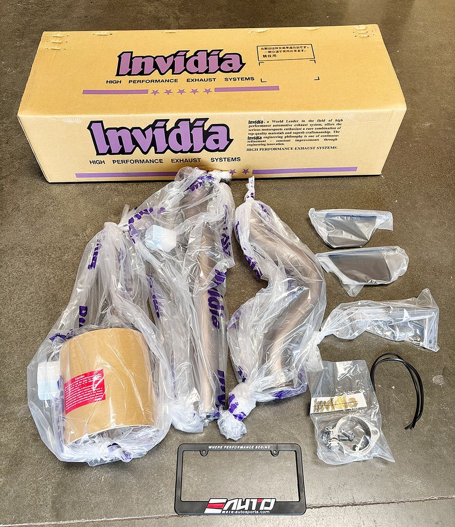 INVIDIA Full Titanium Race Catback Exhaust Muffler Delete for GR