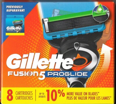 Gillette Fusion 5 Proglide, Razor Blades, 3 packages, 24 cartridges,