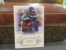 National Treasures Parallel Base Card Seahawks Marshawn Lynch  03/10  2013