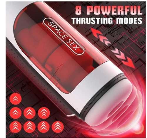 Masturbatoren für Männer Automatische Freisprecheinrichtung Schubschale Rotate Stroker Cup Gleitmittel - Bild 4 von 10