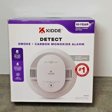 Kidde 30CUD10 Detect Smoke + Carbon Monoxide Alarm-10yr Never Change Battery New