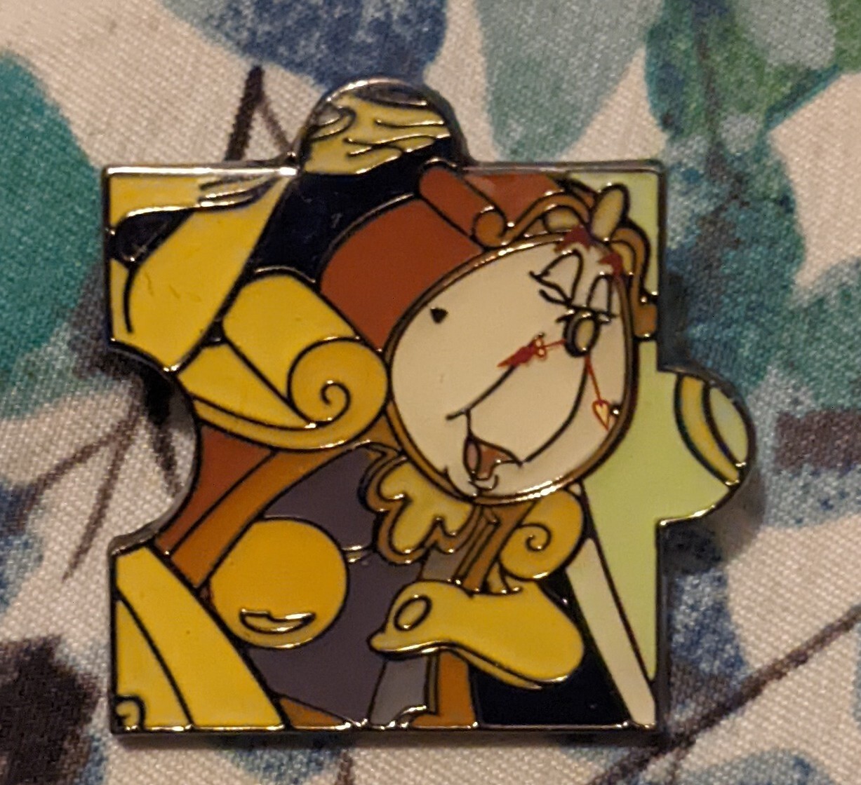Loungefly Disney Beauty And The Beast Puzzle Blind Box Pin Cogsworth 