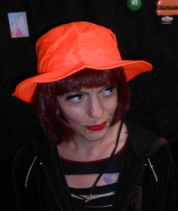 blaze orange camo boonie hat