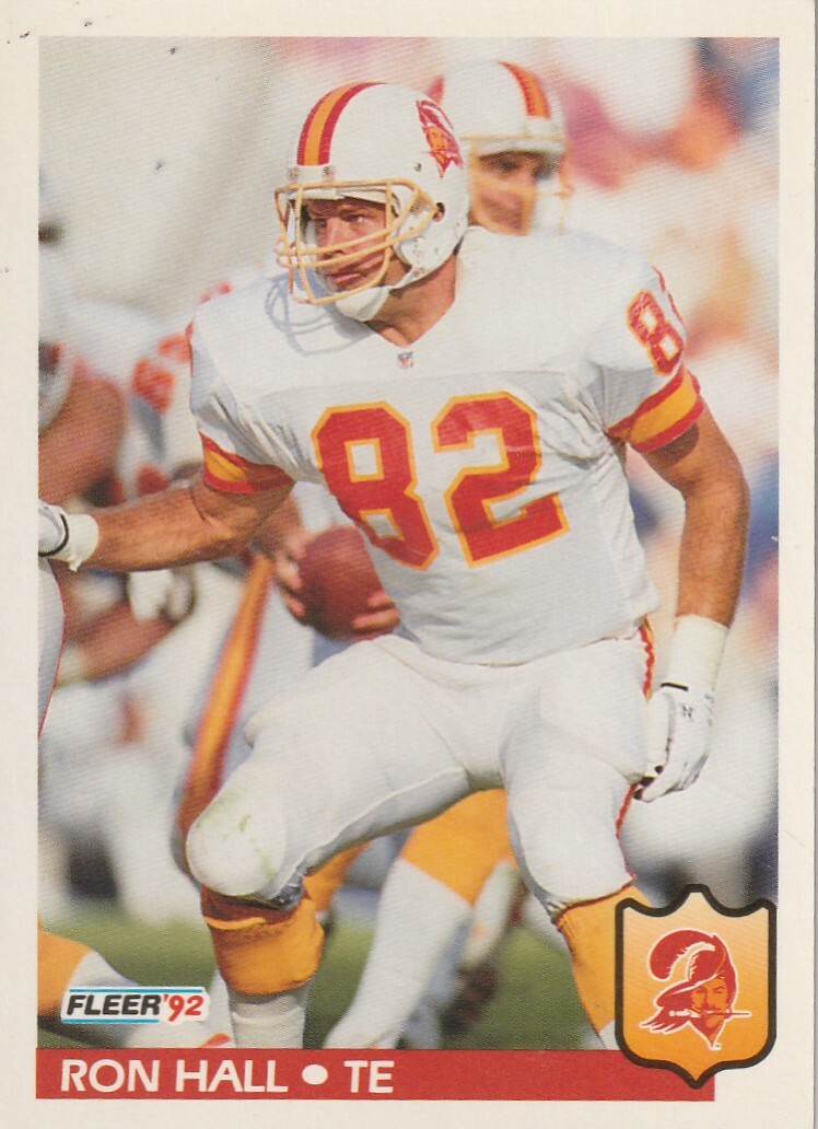 FREE SHIPPING-MINT-1992 Fleer Ron Hall #405-PLUS BUCS BONUS CARDS