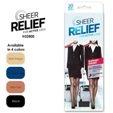 Sheer Relief Support Sheers For Active Legs Women Pantyhose Stockings Tights