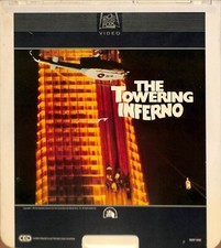 The Towering Inferno Parts 1  2 1974 Vintage CED Videodisc TESTED WORKING