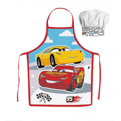 Disney Cars Kinder Kochschürze Kindergarten Lightning McQueen Schule Backset