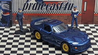 JOHNNY LIGHTNING 1998 DODGE VIPER ''B'' CUSTOM ''BLUE'' LOOSE 1/64 SCALE