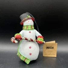 Lang 2005 Susan Winget Sam’s Green Scarf Snowman Ornament