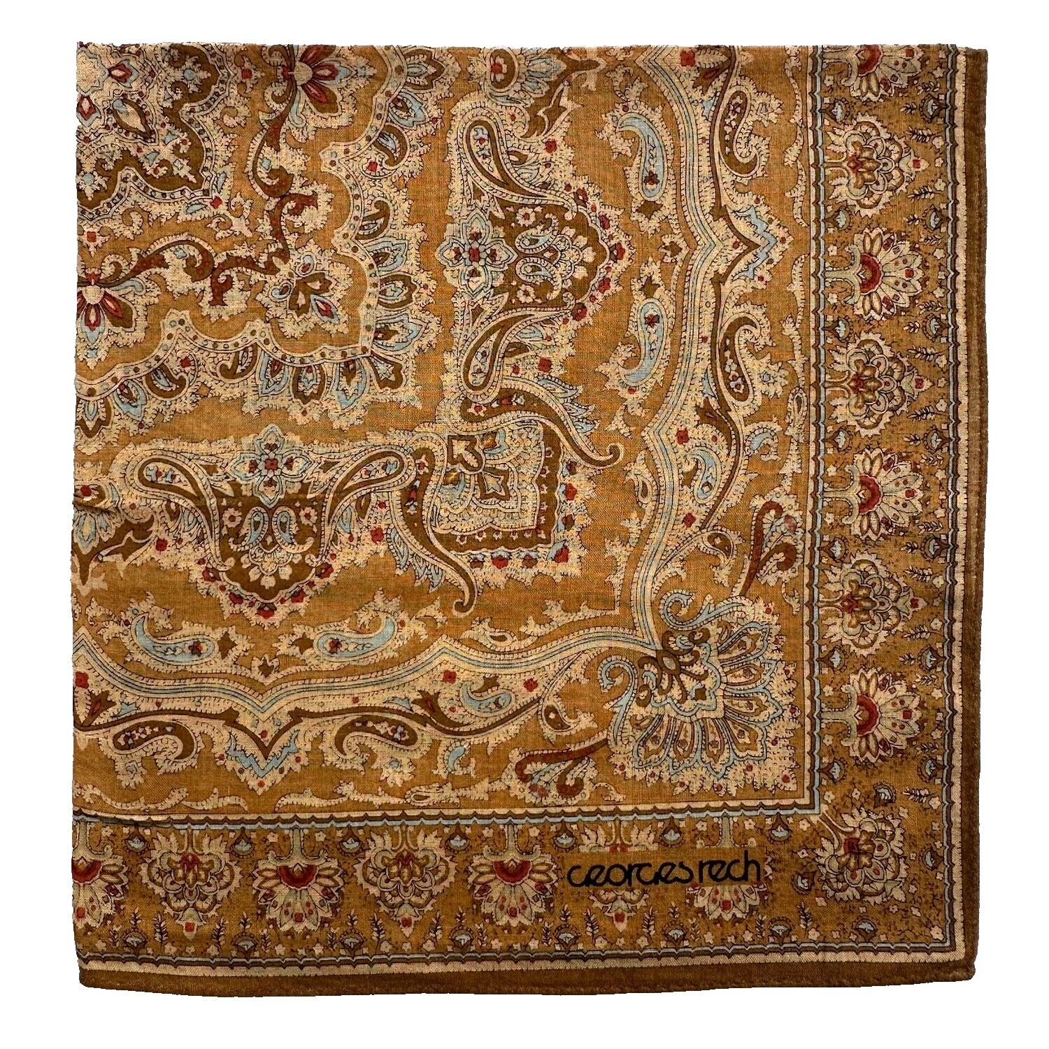 Men's Floral Cotton Vintage Plain & Solid Handkerchiefs