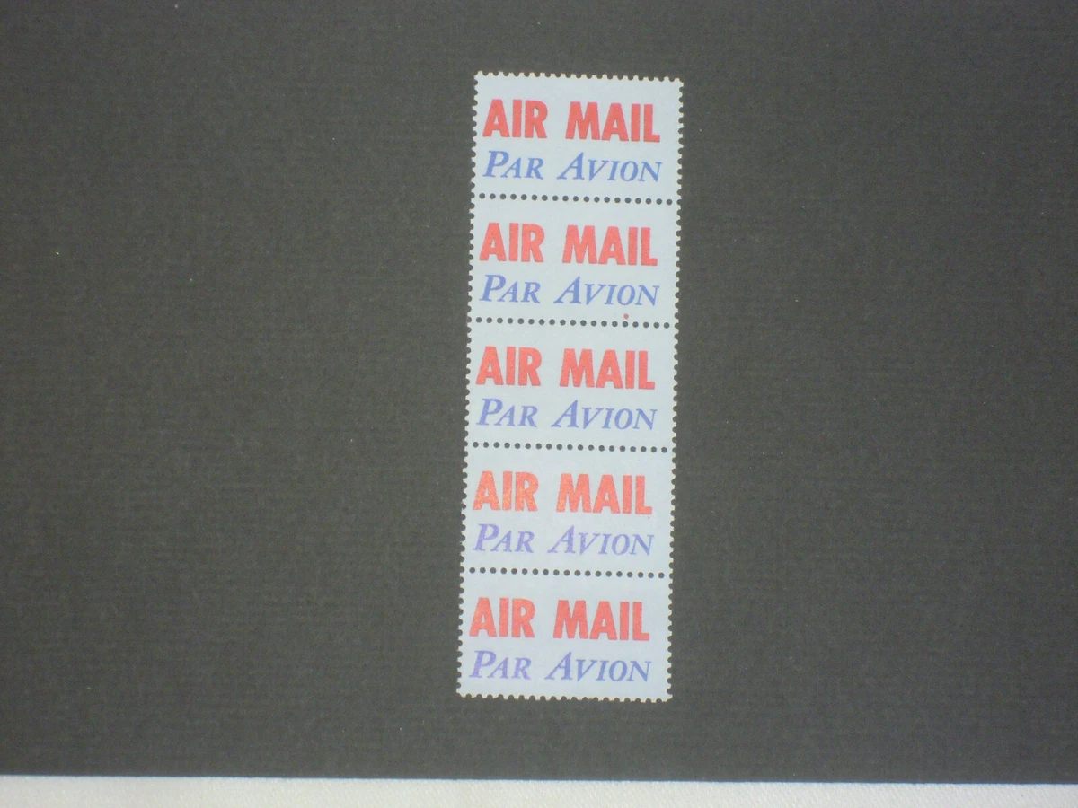 Airmail Stickers .....Sheets Of 36 (Par Avion)...4 Sending Items