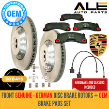OEM Front 390mm Disc Brake Rotors and Pagid Pads Kit For Porsche Cayenne Turbo S
