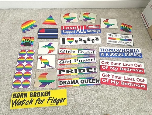 Lot Of 30 Pride Stickers Rainbow LGBT Laptop Bumper