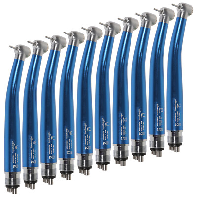 1-10 NSK Pana Max Style Dental High Speed Handpiece Push Air Turbine 4-Hole Blue