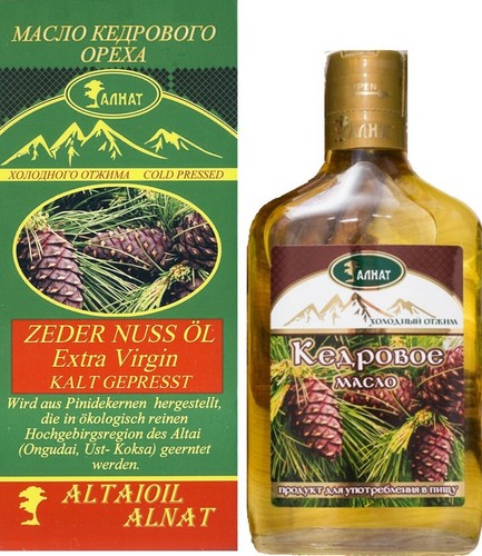 Cedar Nut Oil, alnat, Extra Virgin Cold Pressed, 250 ML, кедровое масло