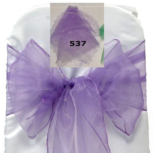PACK OF 50 Organza Chair Cover Sash Bow Sashes Wedding Banquet decor FREE SHIP - Picture 17 of 31