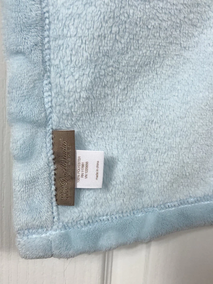 Dwell Studio For Target Baby Blanket Blue Rockets Embossed Spaceships Soft Plush - Image 3 of 4