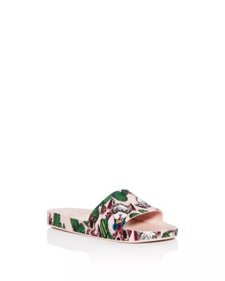 Mini Melissa Little Kid Mel Beach Cactus Lama Slide Sandals - Sz: 3