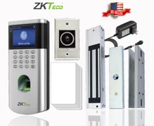 Access Control KIT Zkteco Fingerprint Door Lock Magnetic Access ID Card Pass USA