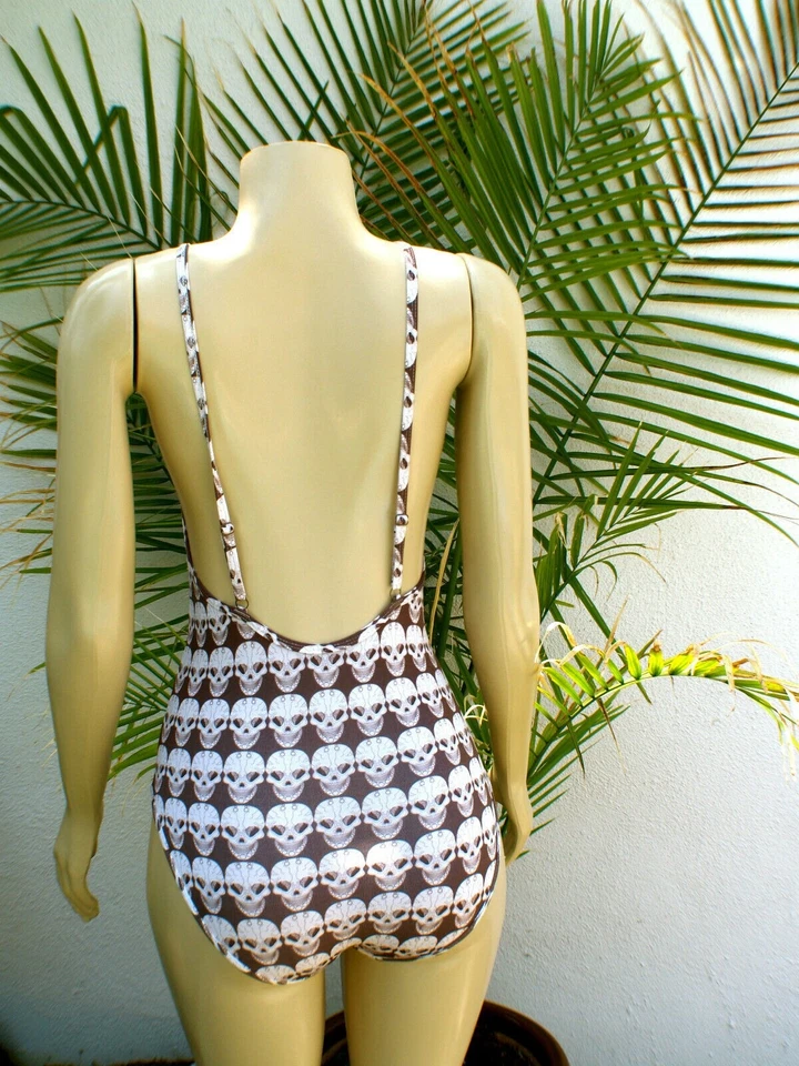 Traje de baño Paula Thomas para Thomas Wylde - Chocolate Sahara calavera Talla: XS Foto 4 de 4