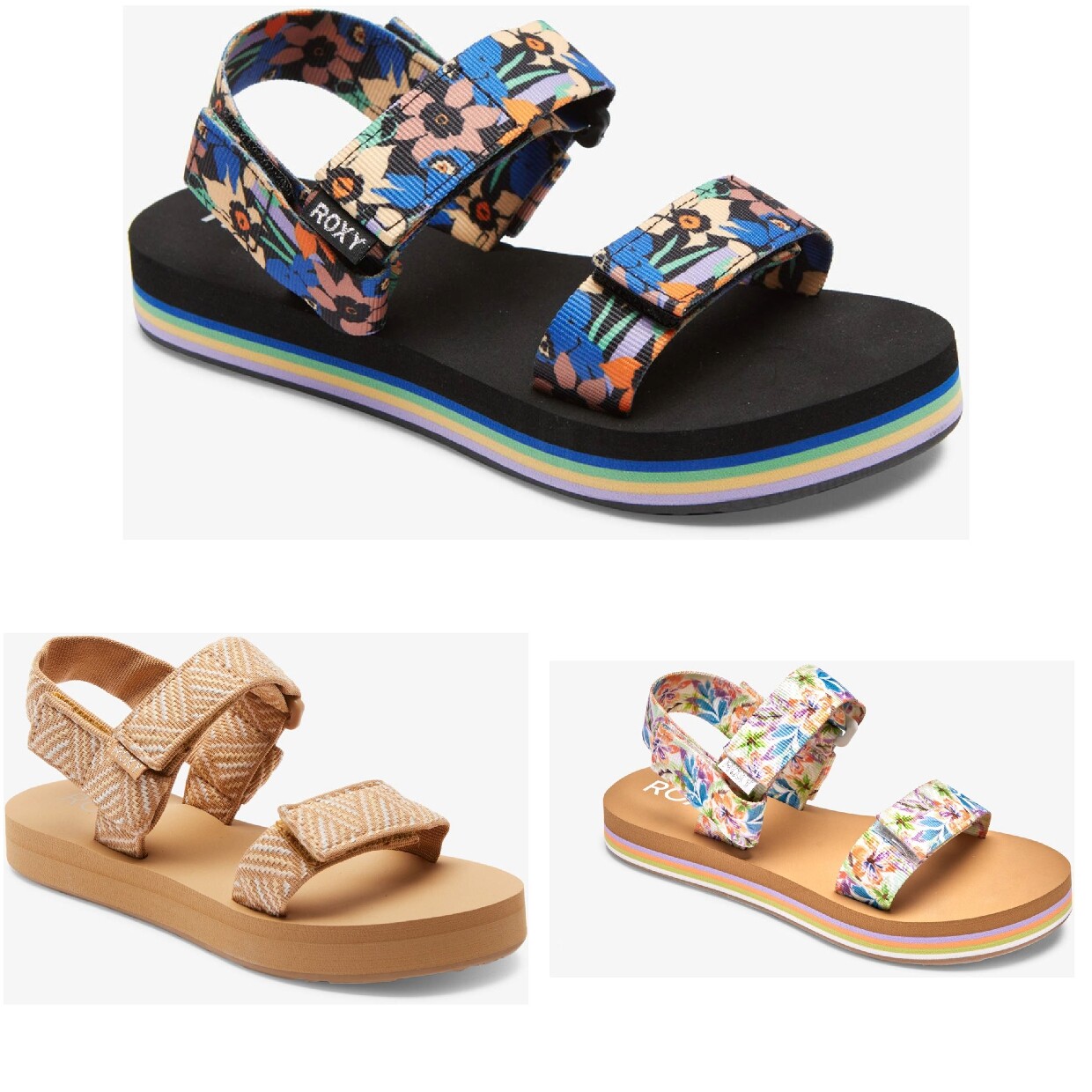 Chanclas Roxy Roxy Cage para mujer | Pinzas para dedos | Textil, sintético