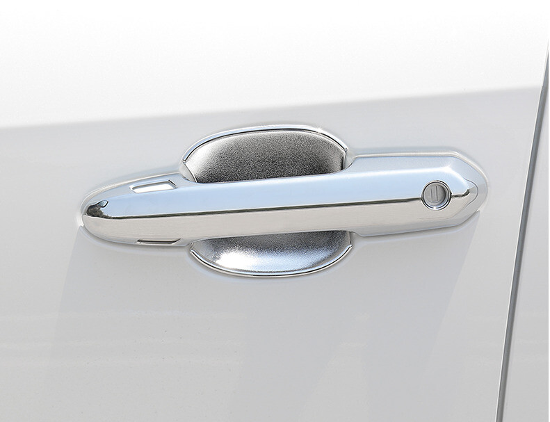 Fit For Toyota RAV4 2019-2023 Chrome Silver Side Door Handle Bowl Frame Trim 8*