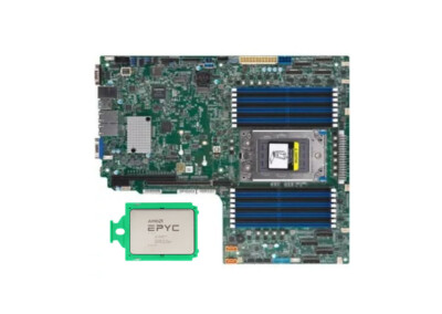 AMD EPYC 7K62 48 cores 96 threads CPU + Supermicro H11SSW-NT combination