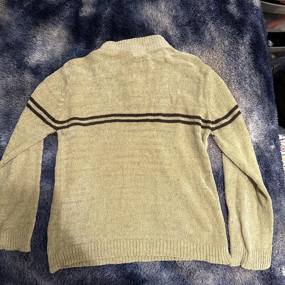 Vintage Y2K TOBY Jeans Striped Sweater Size 10 Super Soft - Image 4 of 4