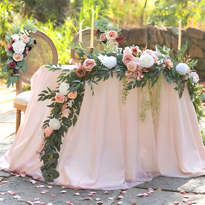 #ad Artificial Flower Garland Spring Summer Floral Vine for Wedding Arch Table Decor $19.99