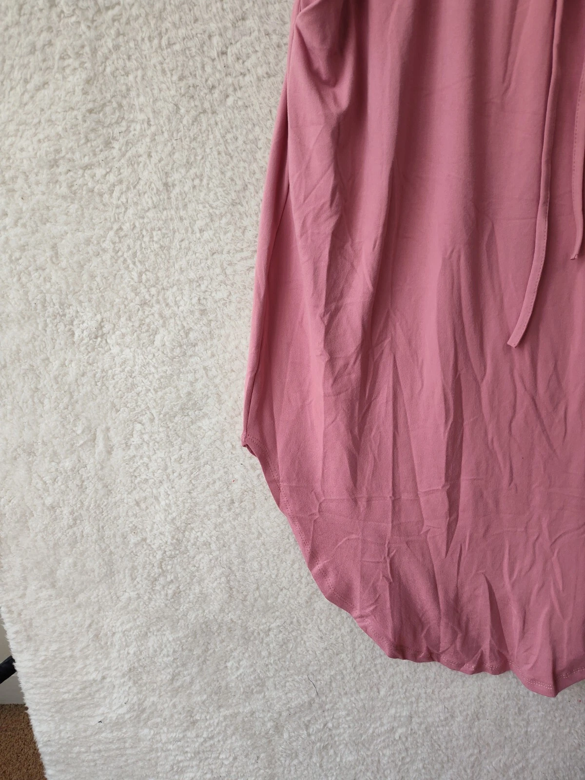 PALM ANGELS Abito donna Capella grande rosa misto poliestere senza maniche linea A tasca midi