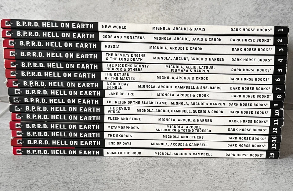 BPRD Hell on Earth Complete Trade Paperback Set #1 - #15 Dark Horse Mignola Foto 2 de 4