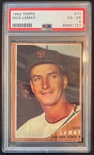 1962 Topps - Dick LeMay #71 Rookie Card PSA 4. rookie card picture