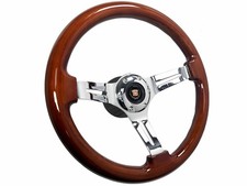1969-89 Cadillac 14 Mahogany Wood Steering Wheel Kit Telescopic Adapter