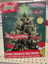Grinch Sleigh Animated Christmas Tree Topper ...