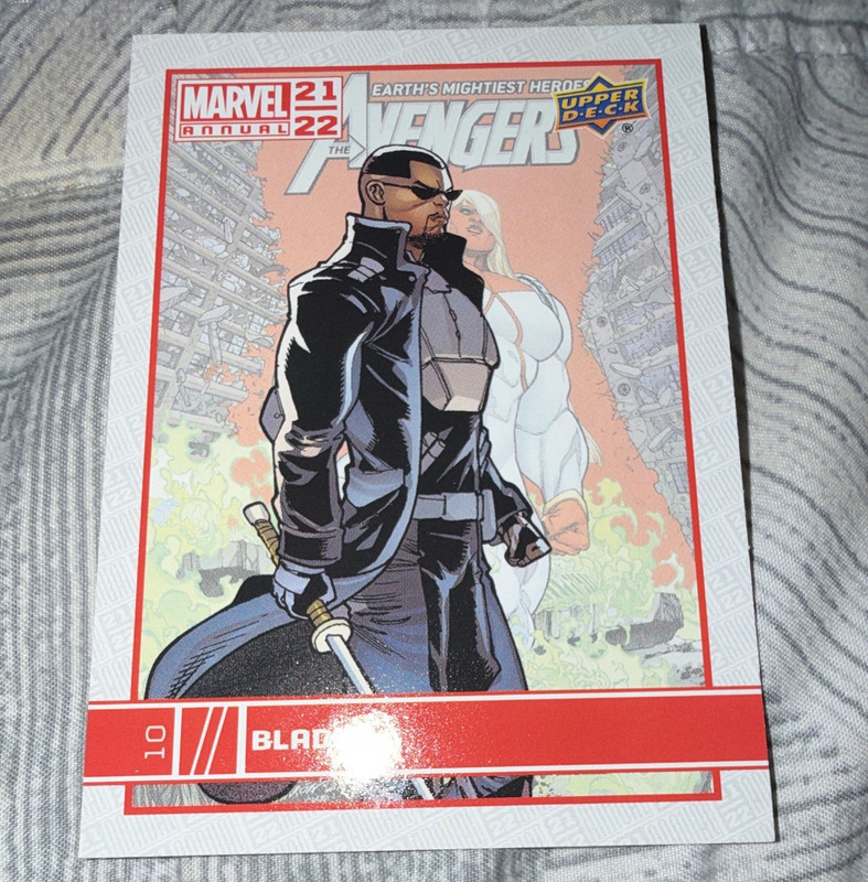 Upper Deck Marvel Annual 2021-22 Avengers Base Set Card #10 Blade 2022 English