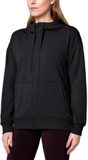 New, Mondetta Ladies' Performance Full Zip Hoodie BLACK LARGE