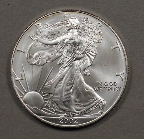 2002 $1 American Silver Eagle - BU - 1oz