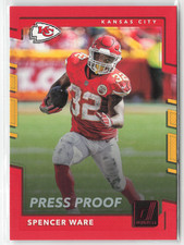 2017 Panini Donruss - Spencer Ware #124 Press Proof Red