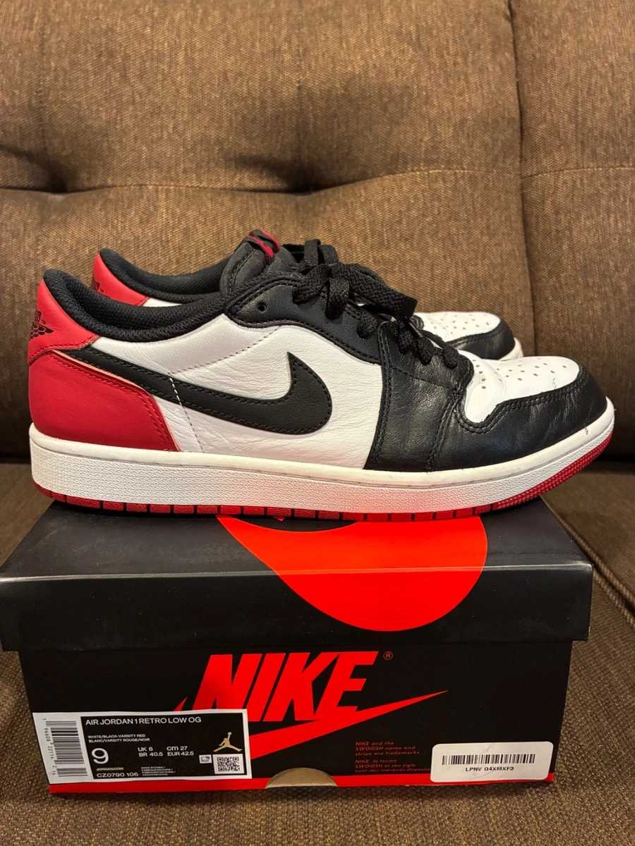 Jordan 1 Retro OG Low Black Toe for Sale | Authenticity Guaranteed