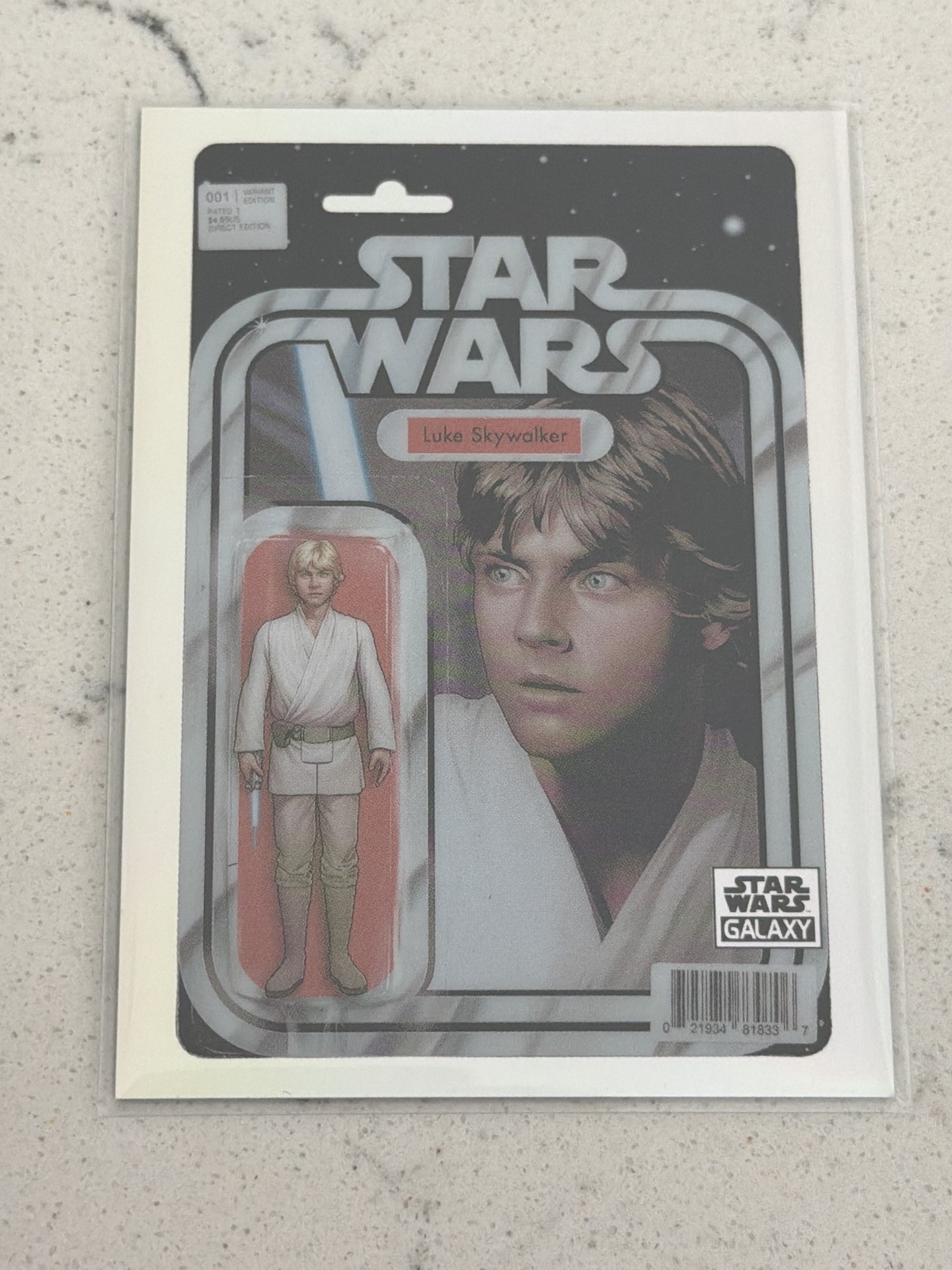 Luke Skywalker #VC-18 Star Wars 2026 Topps Galaxy Chrome ComicFractor trading card — raw and PSA graded price guide