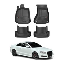 OMAC Gummi Fußmatten für Audi A5 Cabriolet Coupe 8T3 8F7 2007-2017 Premium TPE