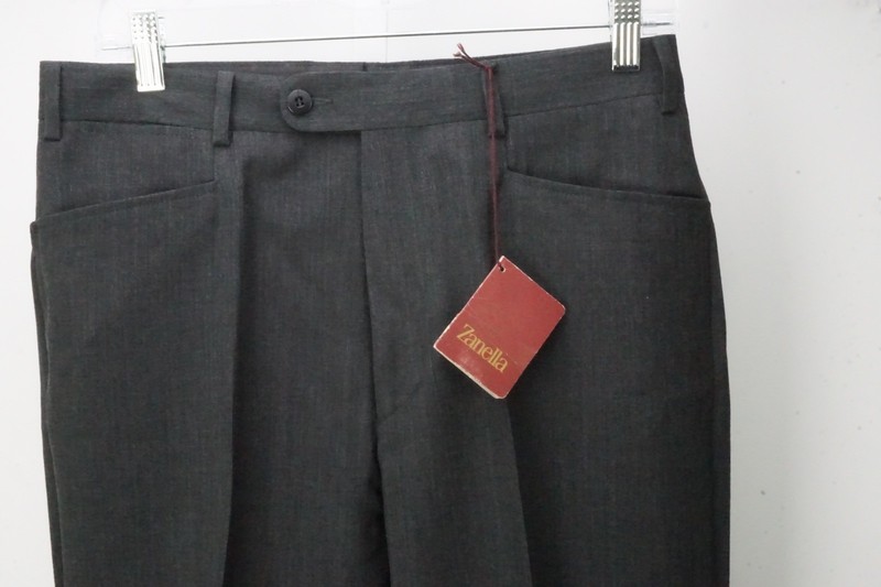 Zanella Benny Gray Wool Blend Dress Pants Trousers 46 EU Brand NEW