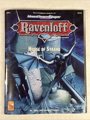 AD&D TSR Ravenloft  House Of Strahd  Original Complete With Map VG++