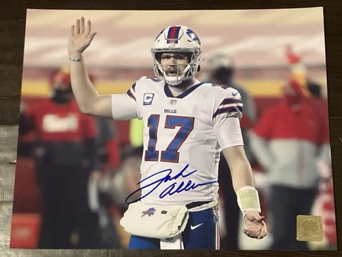 Josh Allen Autographed “BILLS” Signed 8x10 Photo,  COA .