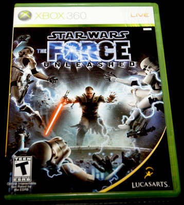 MICROSOFT XBOX 360 STAR WARS THE FORCE UNLEASHED CIB AUTHENTIC TESTED BC ONE XS
