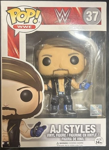 Funko Pop! WWE A.J. Styles #37 Vaulted Vinyl Figure Wrestling New In Box